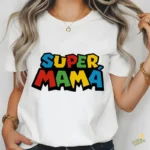 Vector Super Mamá Estilo Logo Videojuegos Retro para Sublimación