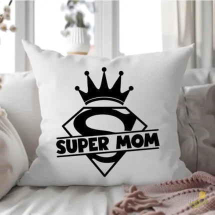 Vector Super Mom con Corona Diseño para Corte en Vinilo y Sublimación