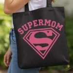 Vector Supermom Escudo Rosa Diseño para Sublimación y Vinilo