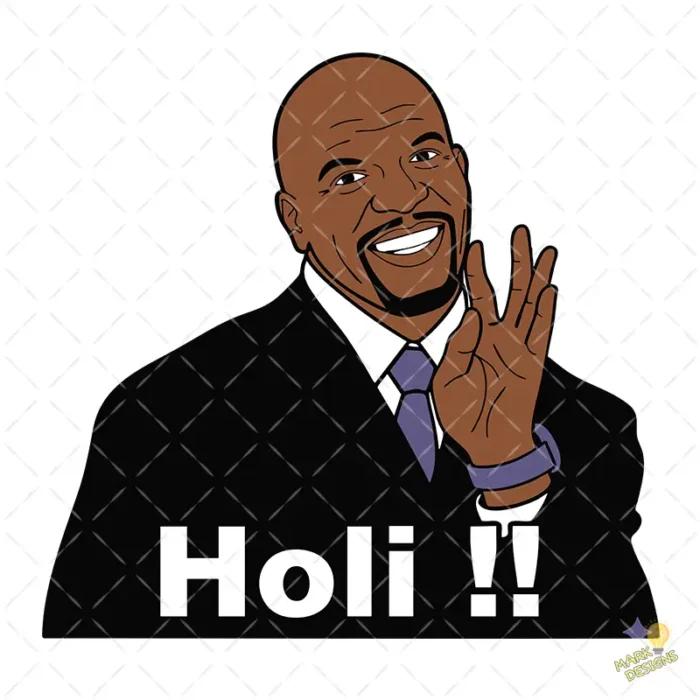 Vector Terry Crews Holi Diseño para Sublimación Humor Pop