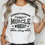 Vector Tipográfico Gym Conditioning Muscle Workout para Sublimación
