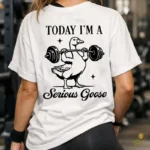 Vector Today I'm a Serious Goose Diseño Retro Gym para Sublimación