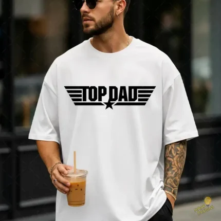 Vector Top Dad Estilo Aviador Militar para Sublimación y Corte