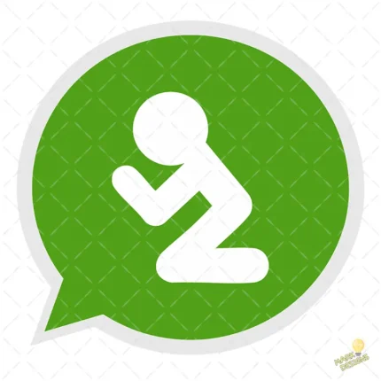 WhatsApp Cristiano Persona Orando Vector para sublimación