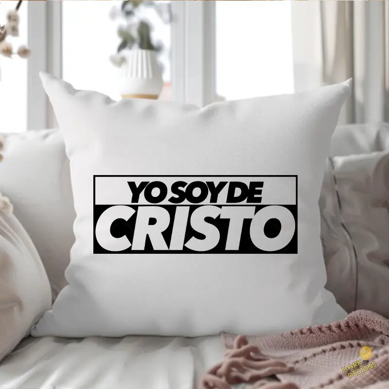 Yo Soy de Cristo Vector Tipográfico para corte y sublimación
