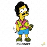 Bart Simpson Escobart Vector Edición Urbana para Sublimación