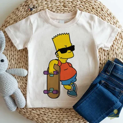 Bart Simpson Skater con Lentes Vector Estilo Urbano