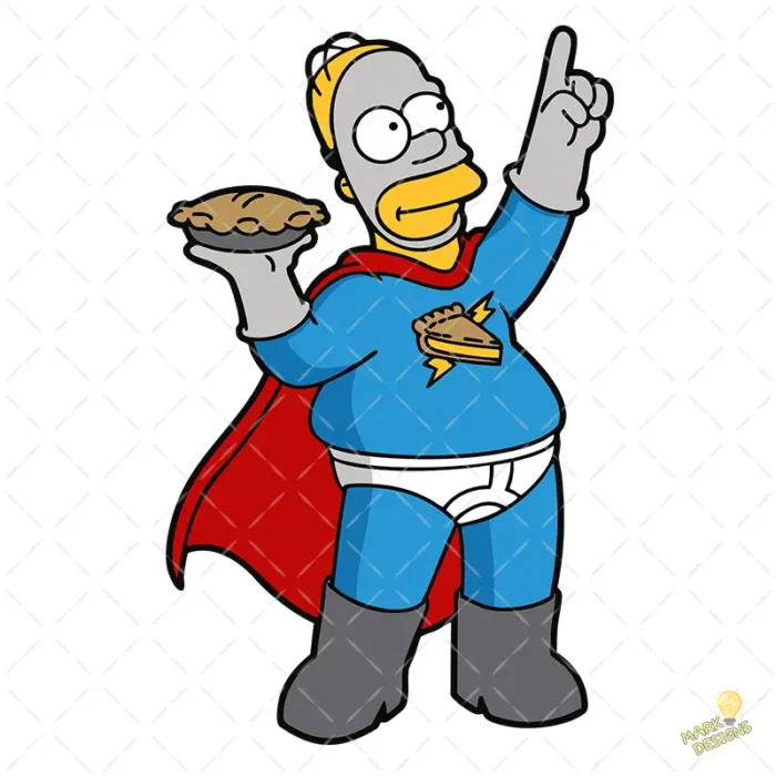 Homero Simpson Hombre Pay Vector Edición Justiciero