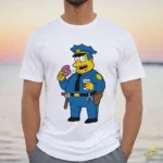 Jefe Gorgory con Rosquilla Rosa Vector Policía Simpson