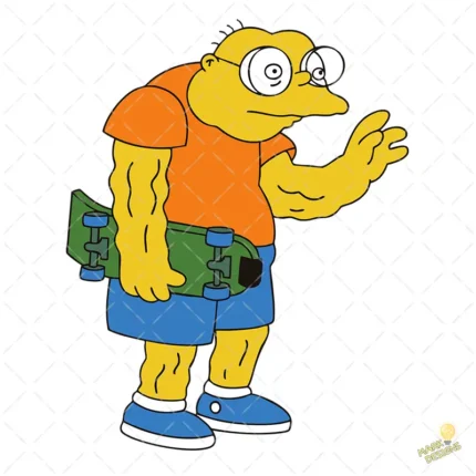 Juan Topo Musculoso Skater Vector Diseño Épico
