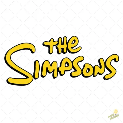 Logo Los Simpson Vectorial Estilo Clásico para Sublimación