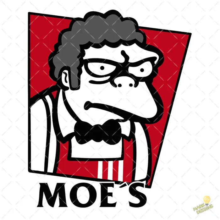 Moe Szyslak Parodia KFC Vector Edición Taberna