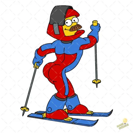 Ned Flanders Sky Sexy Vector Humor Simpson para Sublimación
