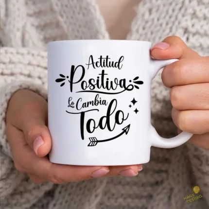 Vector Actitud Positiva lo Cambia Todo para Sublimación y Vinilo