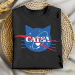 Vector CATSA Parodia NASA Logo Gato Espacial para Sublimación