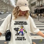 Vector Dificultades Técnicas Simpson Humor Retro