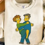 Vector Edna y Skinner Bailando Edición Romance Simpson