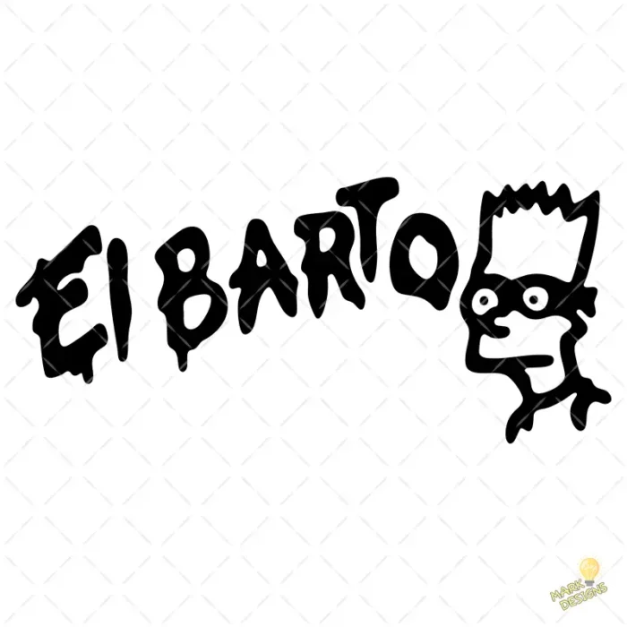 Vector El Barto Graffiti Simpson Estilo Urbano