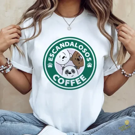 Vector Escandalosos Coffee Isologotipo Circular para Sublimación y Tazas