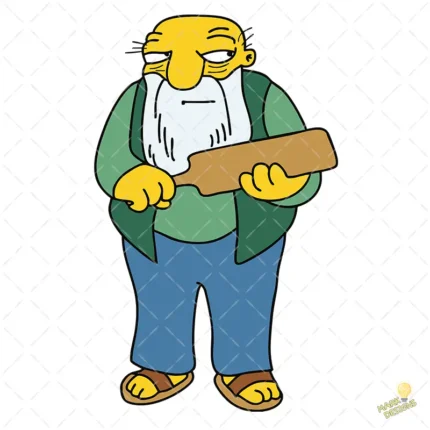 Vector Gaspar Golpe de Remo Meme Simpson para Sublimación