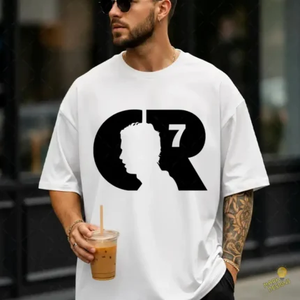 Vector Gratis Cristiano Ronaldo Logo CR7 Silueta Rostro para Sublimación