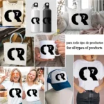 Vector Gratis Cristiano Ronaldo Logo CR7 Silueta Rostro para Sublimación