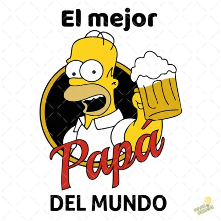 Vector Gratis El Mejor Papá Del Mundo Homero Simpson