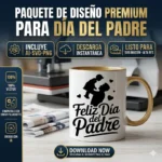 Vector Gratis Feliz Día del Padre Silueta con Niño para Sublimar