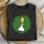 Vector Gratis Homero Escondido en Arbusto Estilo Meme