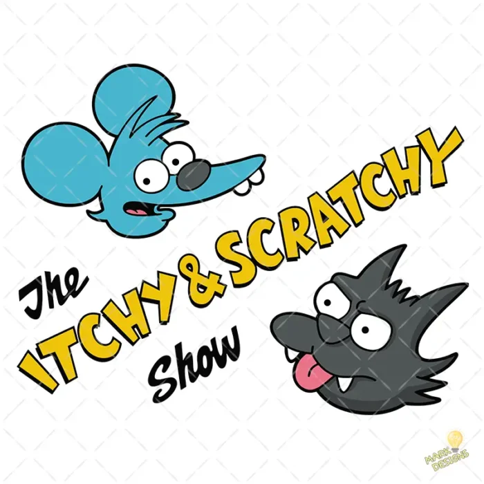 Vector Gratis Itchy and Scratchy - Diseño Vectorial para Sublimar
