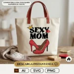 Vector Gratis Sexy Mom Zapatos Rojos Diseño para Sublimación