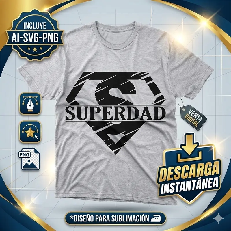 Vector Gratis Superdad Escudo Superhéroe para Sublimación y Corte1 Vector Gratis Superdad Escudo Superhéroe para Sublimación y Corte