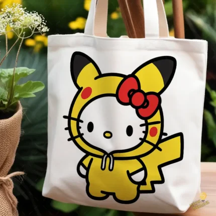 Vector Hello Kitty Pikachu Pokémon Fusión Colección para Sublimación