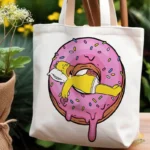 Vector Homero Durmiendo en Rosquilla Rosa Gigante