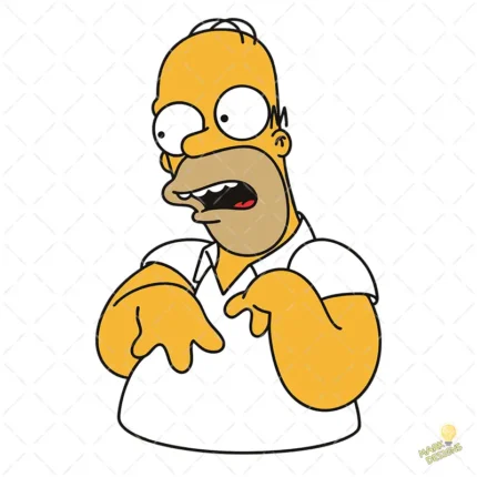 Vector Homer Simpson Confundido Meme Reacción