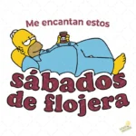 Vector Homero Sábados de Flojera Meme Simpson