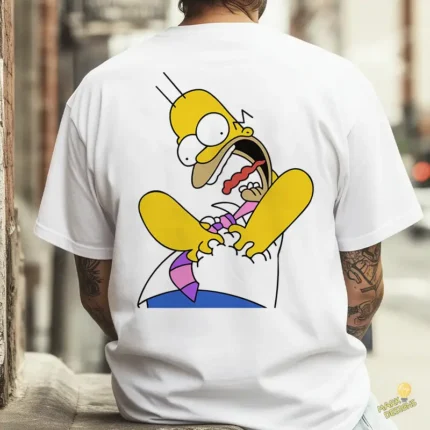 Vector Homero Simpson Estrés Laboral Edición Corbata