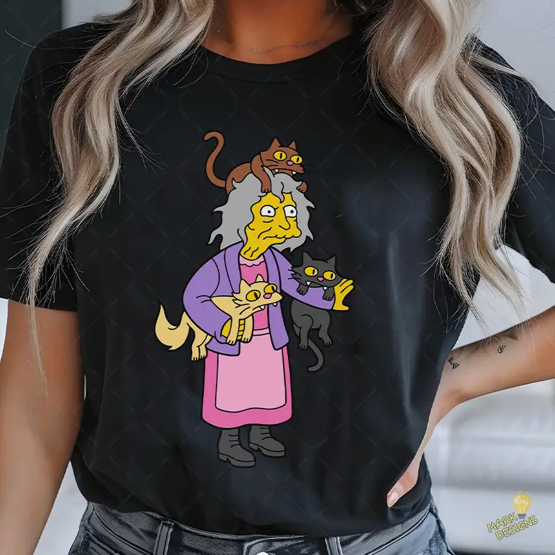 Vector Loca de los Gatos Simpson Edición Mascotas Vector Loca de los Gatos Simpson Edición Mascotas