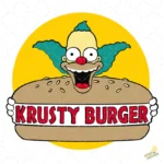 Vector Logo Krusty Burger para Sublimación y Estampados