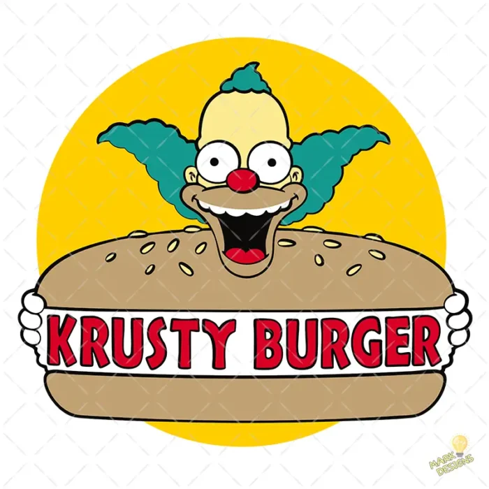 Vector Logo Krusty Burger para Sublimación y Estampados
