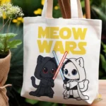 Vector Meow Wars Gatitos Star Wars Parodia para Sublimación