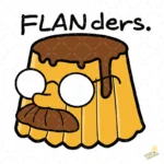 Vector Ned Flanders Flan - Diseño para Sublimación 4K