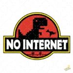 Vector No Internet Parodia Jurassic Park Dinosaurio Google Sublimación