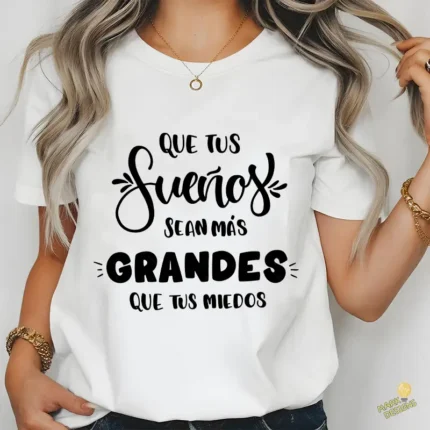 Vector Que tus Sueños sean más Grandes que tus Miedos para Sublimar
