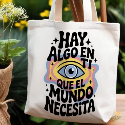 Vector Retro Psicodélico "Hay algo en ti" para Sublimación Color
