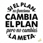 Vector Si el Plan no Funciona Cambia el Plan para Sublimar