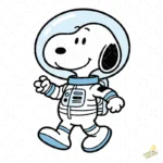 Vector Snoopy Astronauta en Traje Espacial para Sublimación y Regalos