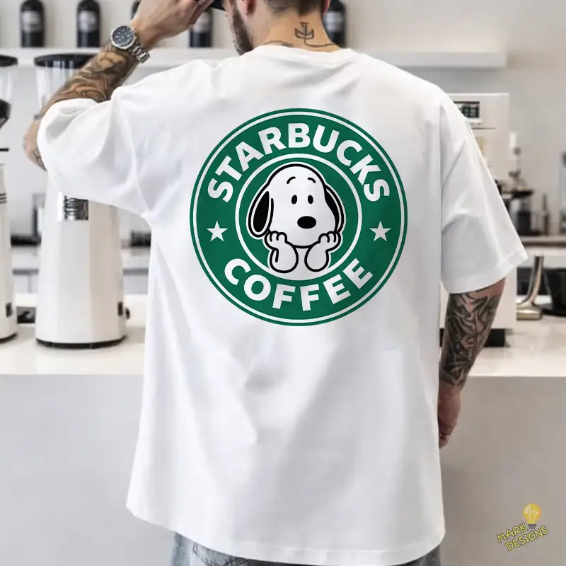 Vector Snoopy Starbucks Coffee Isologotipo Circular para Sublimación Vector Snoopy Starbucks Coffee Isologotipo Circular para Sublimación