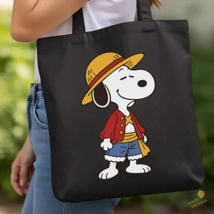 Vector Snoopy de Monkey D Luffy One Piece Anime Mashup para Sublimación