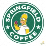 Vector Springfield Coffee Homer Parodia Starbucks